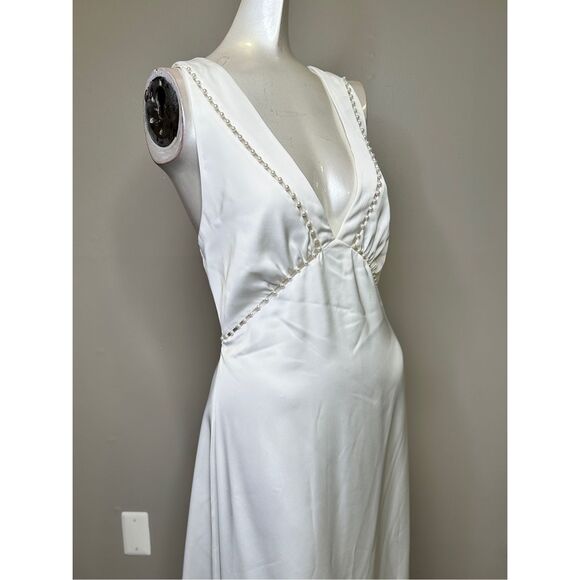 NWT Sachin & Babi Astor pearl-embellished gown Size 4 $1100 - Picture 11 of 13